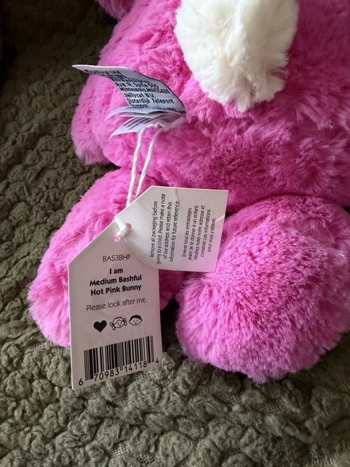 Jellycat Medium Bashful Hot Pink Bunny — image 5
