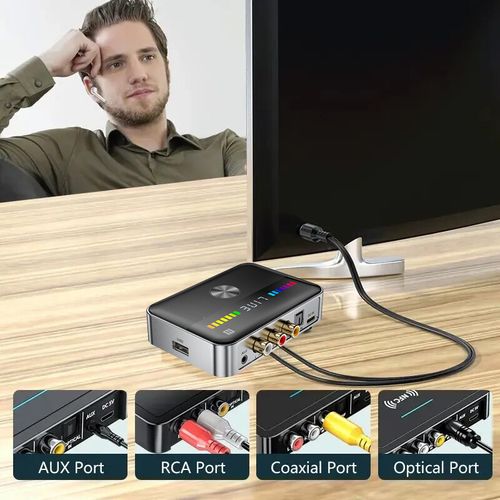 USB NFC Bluetooth Receiver Transmitter Digital To Analog 3.5mm RCA Audio Adapter — image 16