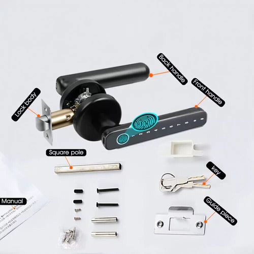 Smart Fingerprint Door Lock Security Electronic Door Lock Biometric Door Handle — image 14