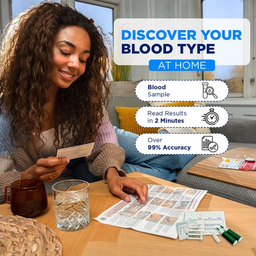 1 x Blood Type Test Kit Eldon Home Blood Group Testing Kit - CE Marked — image 2