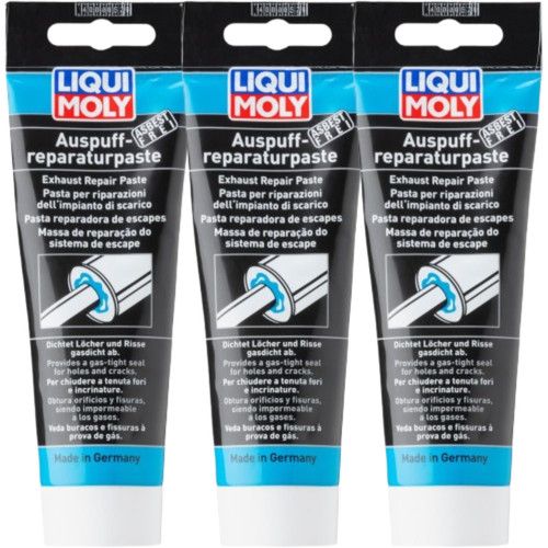 LIQUI MOLY Exhaust Repair Paste 200G 700c Heat-Resist Easy to Use Non-Toxic x3