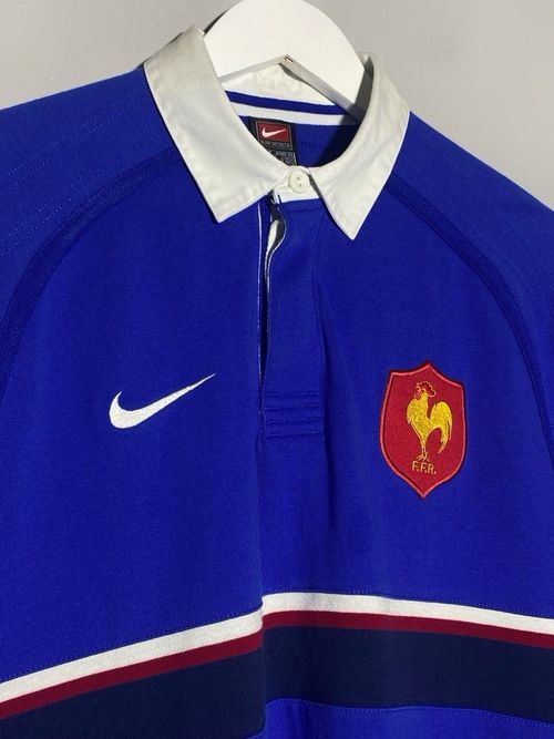 Nike 2000 Vintage France Rugby Union Jersey Long Sleeve Shirt Men’s Size M — image 3