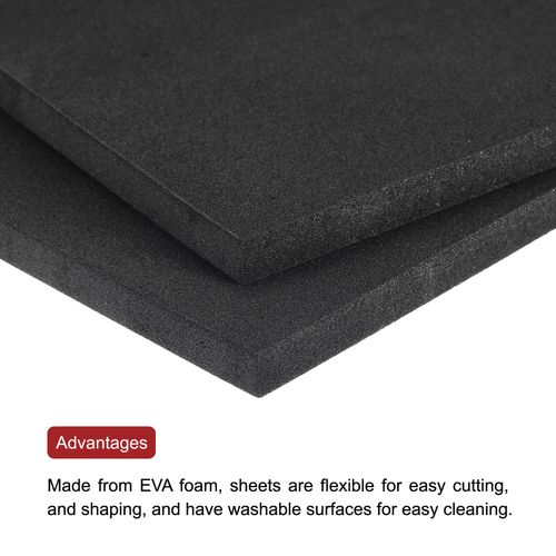 EVA Foam Sheets Black 12 Inch x 9 Inch 6mm Thickness for Crafts DIY 10 Pcs — image 4