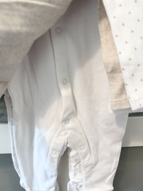 5 Baby Sleepsuits Unisex 0-3 Months From George New with Tags — image 4