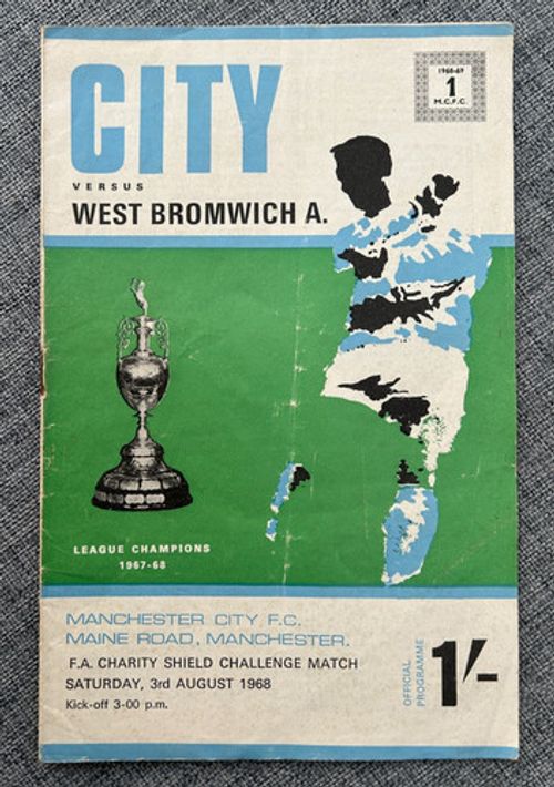 MANCHESTER CITY V WEST BROMWICH ALBION CHARITY SHIELD 1968
