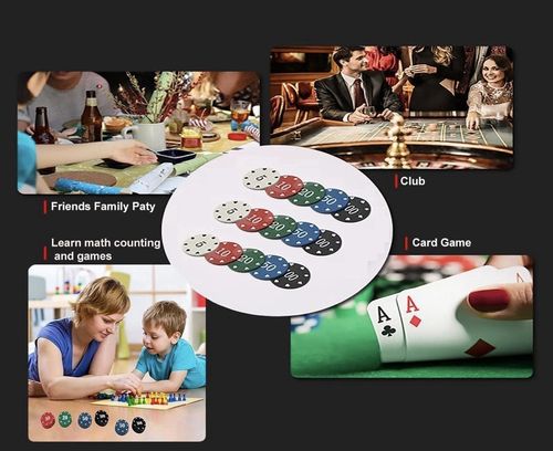 Poker / Casino Chip Set with Case 100pc — image 7