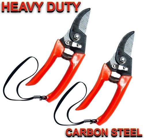 2x 8" Pruning Shears Garden Secateurs Pruner Scissors Hand Plants Cutter Tool UK