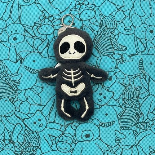Jellycat Skeleton Bob Bag Charm Keyring New With Tags+Dust Bag — image 1