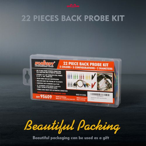 22Pcs Back Probe Kit Multimeter Test Leads Tool Identified Probe For Automotive — image 9