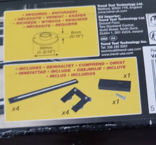 Trend VARIJIG - Varijig system adjustable frame and guide for use with a router — image 6