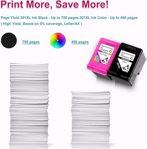 HP 301XL Ink Cartridge - Compatible - 2 pack - Black and Tri Colour — image 3