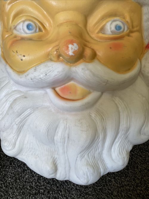 Light Up Electrical Santa Claus Face Christmas Decoration - Working — image 2