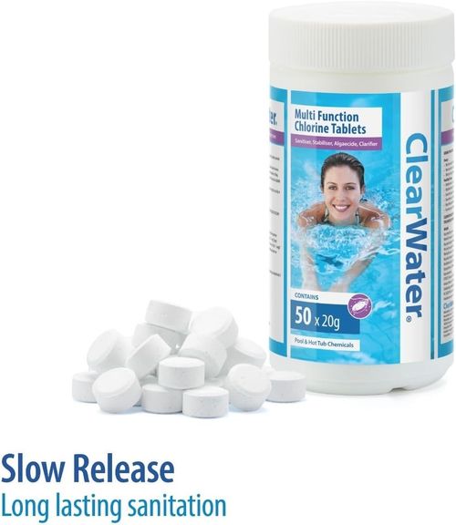 Clearwater 1 kg Multifunction Chlorine Tablets, 4-in-1 Dispenser Tablets (Saniti — image 2