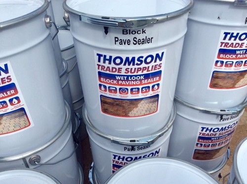wet look polyurethane sealer block paving -patio sealant 20ltrs (hard wearing)