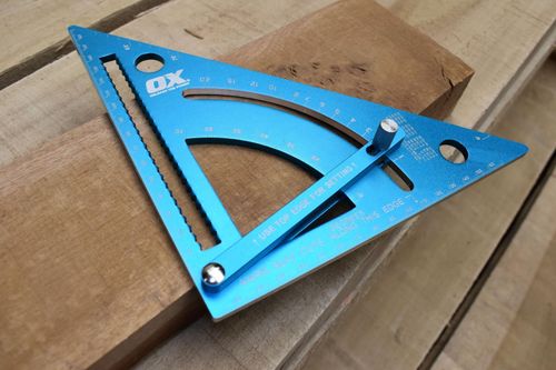 OX Pro 180mm Adjustable Aluminium Rafters Square Roofers Measuring Tool Square — image 5