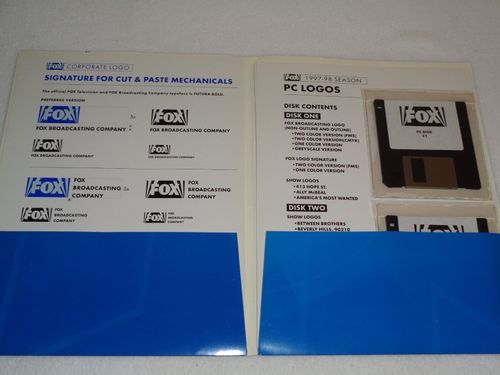 Fox Broadcasting 1997-98 Season Media TV Show Logos Simpsons PC Disks Rare — image 2