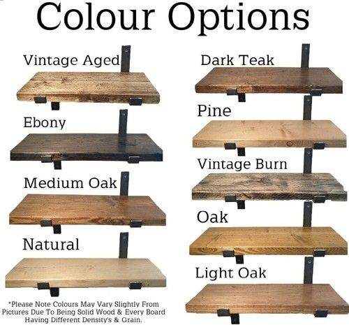 Solid Wood Scaffold Board Shelves & Brackets Rustic Industrial Shelf & Shelving