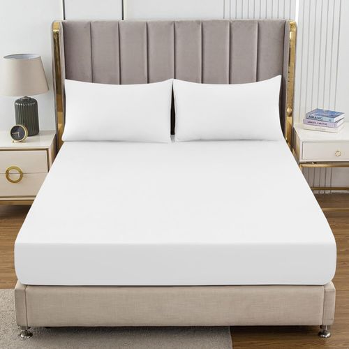 Extra Deep 40 CM Fitted Sheet Single Double King Super King Size Bed Sheets Uk — image 2