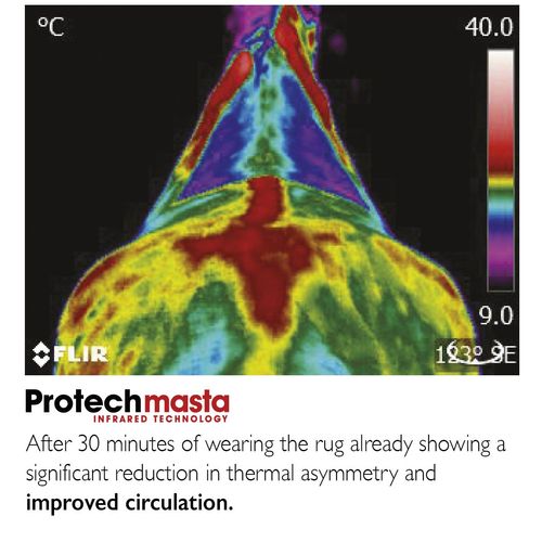 Protechmasta Far Infrared Therapy 200g Mediumweight Stable Rug Black — image 4
