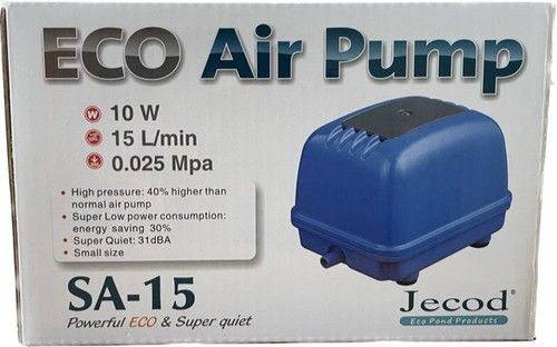 Jecod Pond Air Pump Oxygen Aerator SA15/30 Litre Per Minute With Air Splitter