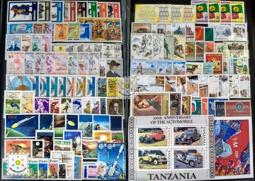 Worldwide Stamp Collection Mint - 35 Full Sets from 35 Different Countries &Gift — image 5