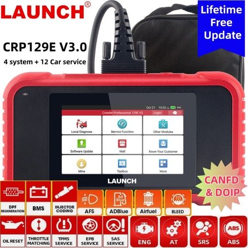 2026LAUNCH CRP129E V3.0 Car Diagnostic OBD2 Scanner Diagnostic Reader CANFD DOIP