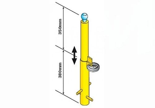 Maypole Removable Trailer Hitch Security Post Tow Ball Caravan Anti Theft Lock — image 5