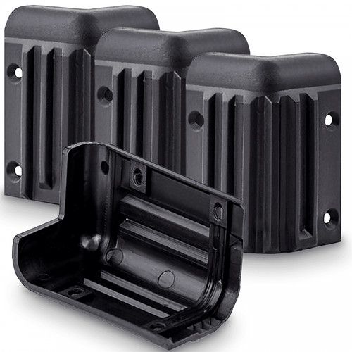Set of 4 Plastic Flight Case Speaker Cabinet Sub Stacking Corner Protector Large