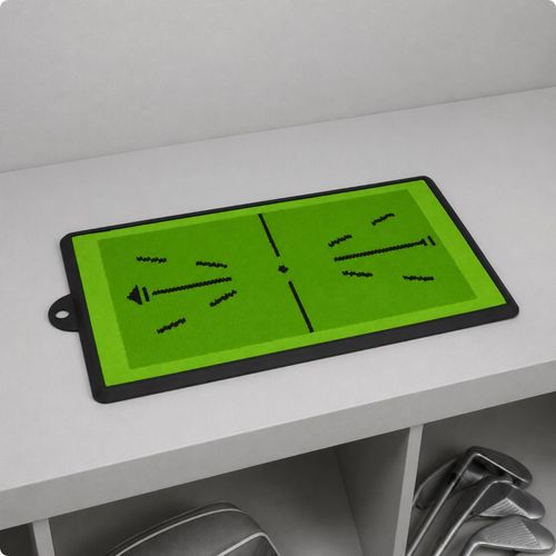 Golf Alignment Mat Portable Golf Swing Practice and Impact Mat Non-Slip — image 2