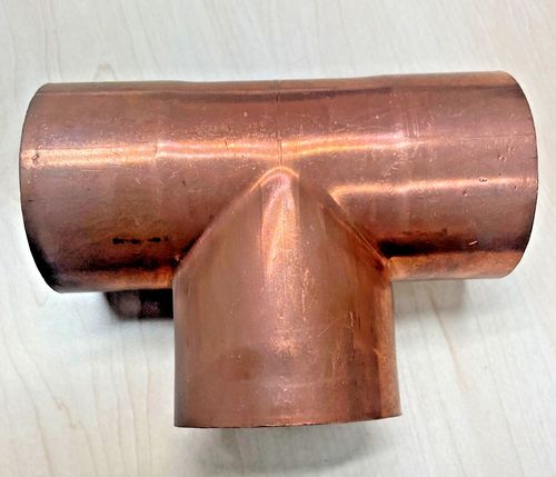 2 5/8 inch Diameter tee copper fitting — image 1