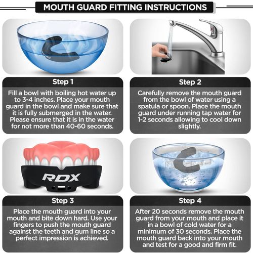 RDX Boxing Mouth Guard with Case MMA Gum Shield Teeth Grinding, Mouth Protector — image 4