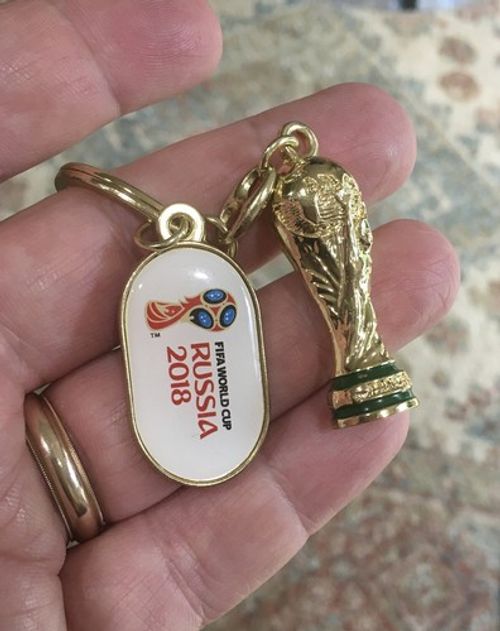 2018 FIFA World Cup Soccer Keychain Pendant Coca Cola Rare Item