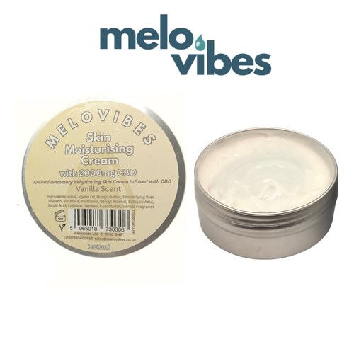 CBD Relief Cream 2000mg 100ml Vanilla - Soothing Skin Muscle & Joint Care Cream