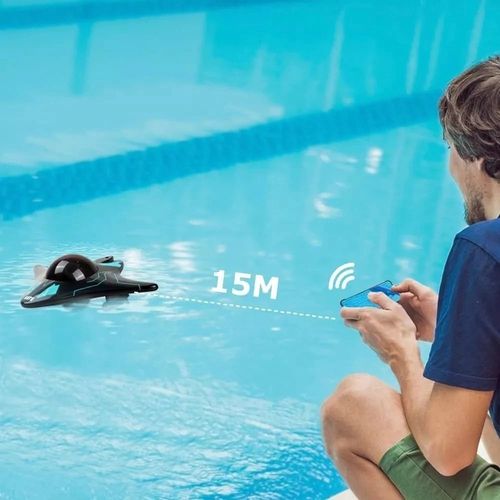RC Boat Submarine with Camera, Underwater WiFi FPV Remote Control Toy Drone Ship — image 10