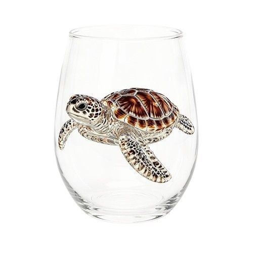 1PC Ocean Animal Mug Glass Tea Cup Embossed Glass Cup Clear Milk Cup Party Decor