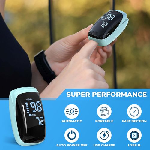 NEW Fingertip Oximeter Oxygen Blood, Pulse SpO2 Monitor Saturation Meter UK — image 2