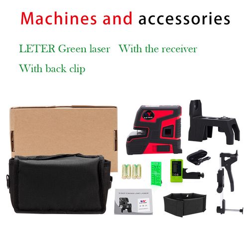 New leter Automatic Self Leveling 2 Line 5 Point 1V1H  Green Laser Level LT-303G — image 1