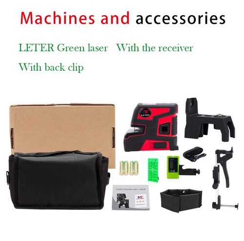 New leter Automatic Self Leveling 2 Line 5 Point 1V1H  Green Laser Level LT-303G
