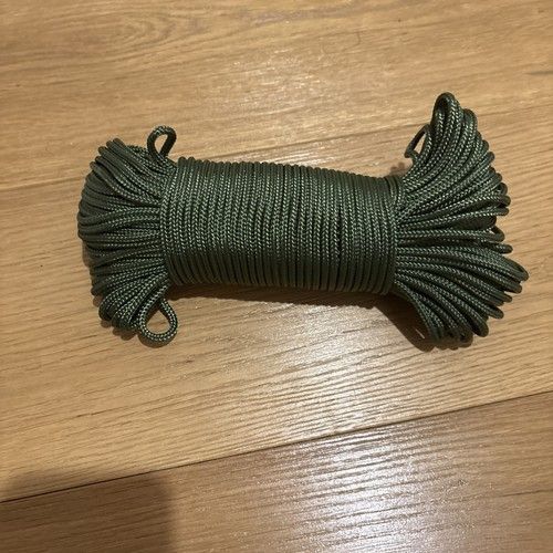 BCB 50M Military PARACORD 550 Bushcraft Para Cord Army Olive Green Camping 4mm
