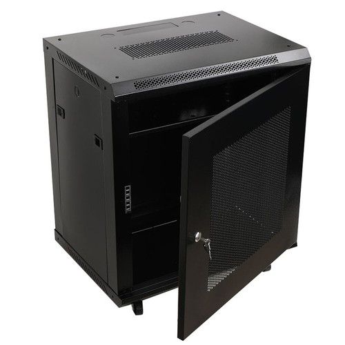 12U SERVER RACK DATA NETWORK CABINET WITH WHEELS 19" 600 W x450mm Deep FLAT PACK