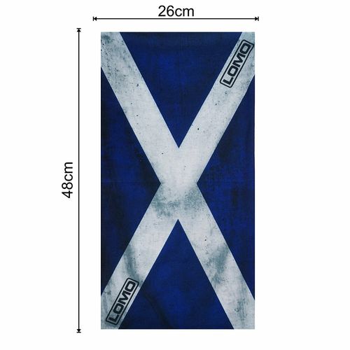 Lomo Tube Neck Scotland Scarf Bandana- Saltire / Scottish Flag / Saint Andrew — image 2