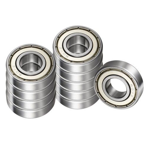 10pcs Deep Groove Ball Bearing 607Z 7mm x 19mm x 6mm Chrome Steel Bearings