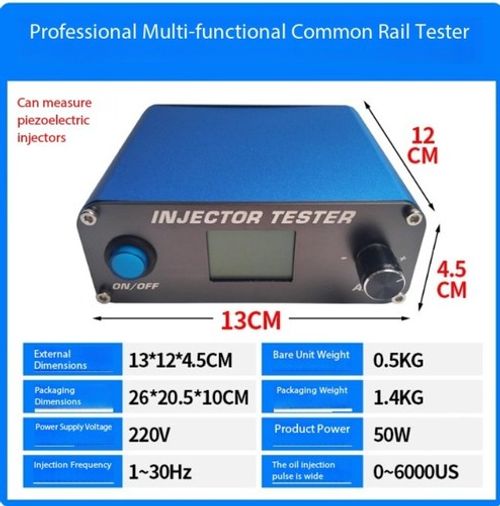 S60H Fuel Injector Calibrator Calibrator Oil Pump Common Rail Pressure Tester