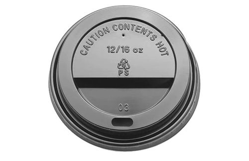 White/Black Plastic Coffee Cup Lids, Hot Drink Sip Lids to Fit Paper Cups 8/12oz — image 8