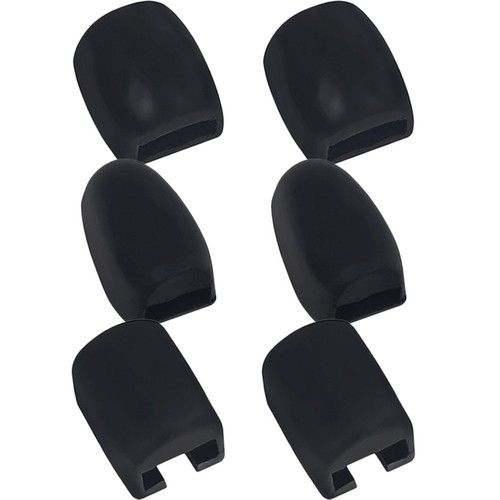 Reusable Silicone Saxophone Side Key Protective Covers 6Pcs Black Durable Set