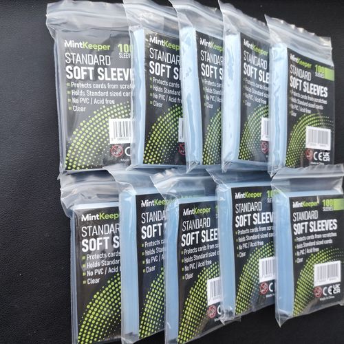 1000x MintKeeper Clear Standard Size Trading Card Penny Soft Sleeves Pokemon/MTG — image 2