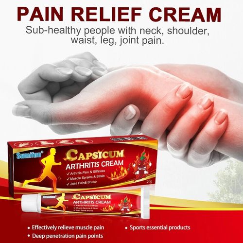 Sumifun Capsicum Arthritis Cream Hot Rheumatoid Arthritis Joint Knee Pain Relief — image 2