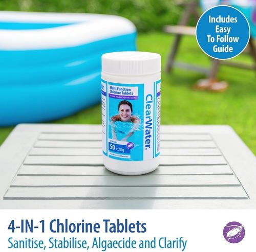 Clearwater 1 kg Multifunction Chlorine Tablets, 4-in-1 Dispenser Tablets (Saniti — image 4