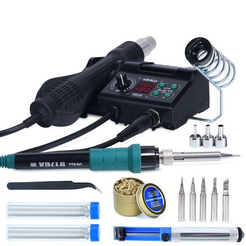 YIHUA 882D 750W Hot Air Soldering Station Digital Desoldering Welding Tool Kit