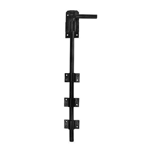 Drop Bolt Gate Garage Door Heavy Duty Long Black Galvanised Garden Metal